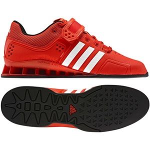 Adidas Adipower weightlifting shoes red 8 RARE